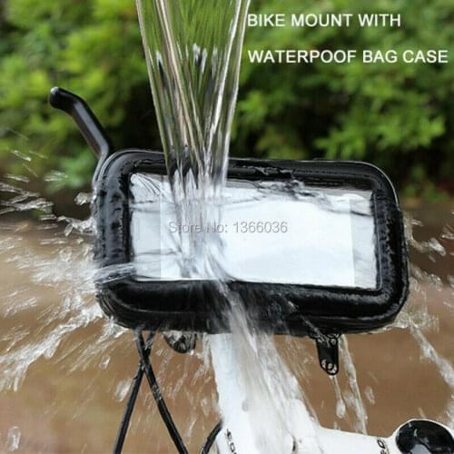 100pcs Universal Mobile Phone Waterproof Bicycle Bike Stand Holder Mount Case Bag Pouch