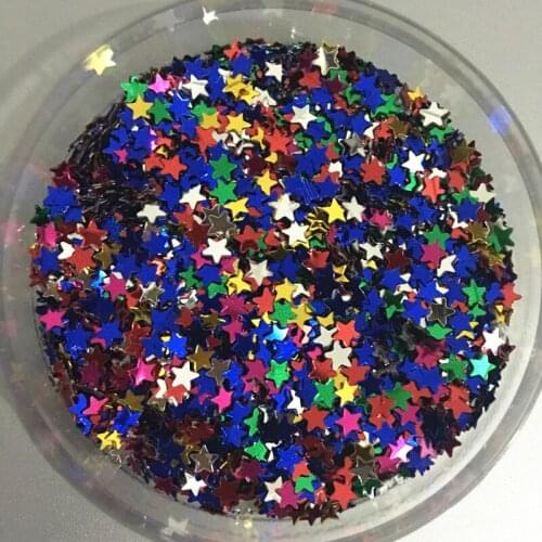 10000pcs(50g) 3/5/6mm Star Shape Loose Sequins Mix Color Glitter Paillette Sewing,Wedding Craft DIY Garment Accessorie confetti