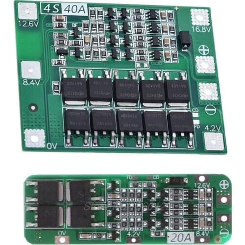 4S 40A Li-Ion Lithium Battery 18650 Charger Pcb Bms Protection Board & 3S 20A