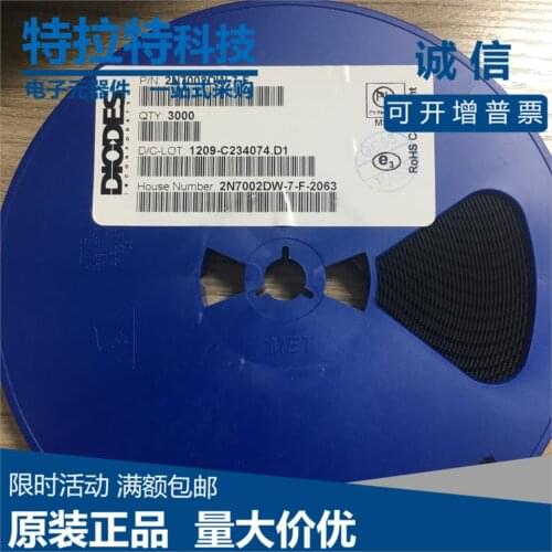 50PCS 2N7002DW-7-F 2N7002 SOT-363 DUAL N TRANSISTOR 2N7002DW MAKRING K72 702