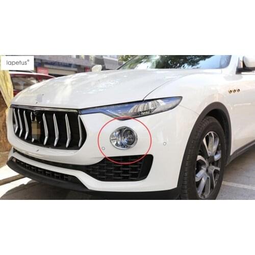 Lapetus Accessories Front Head Fog Lamp Lights Foglights Frame Cover Decoration Trim Fit For Maserati Levante 2016 - 2020