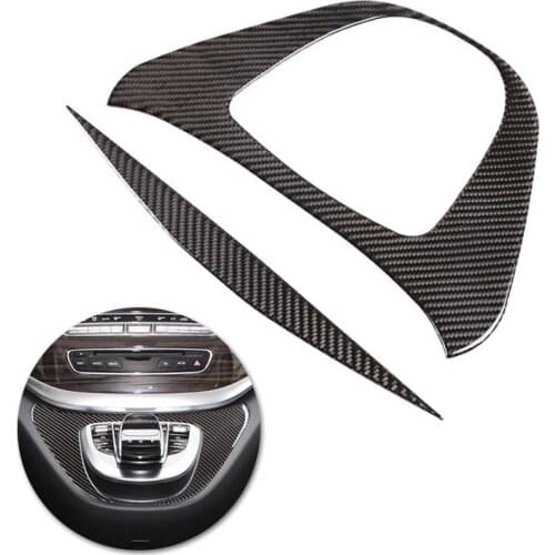 For Mercedes Benz V Class V250 V260 2015 2016 2017 2018 2019 2020 Car Center Console Multimedia Button Panel Carbon Fiber Cover