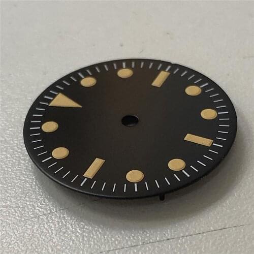 28.5mm Watch Dial With Green Luminous Watch Accessories For NH35/NH36 for Miyoda 8215 821A 8200 Automatic Mechanical Movement