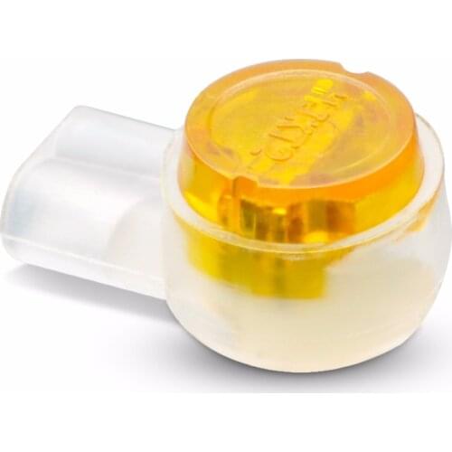 CNCOB 100pcs Dual Blade K2 Wiring Sub Network Cable Cord Telephone Line Connector UY2 Crimp Terminal