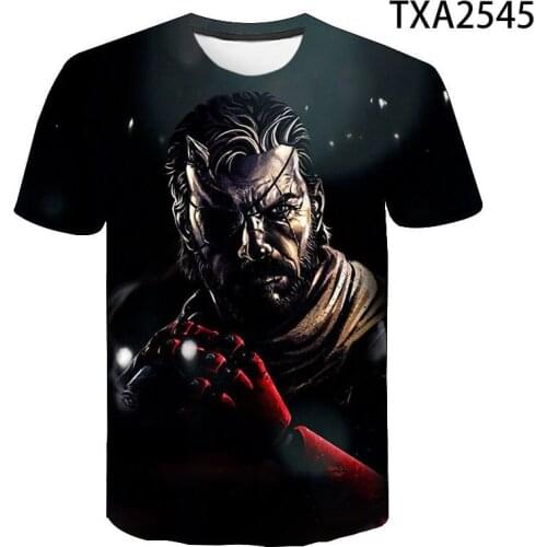 New Metal Gear Solid Fashion 3D Printed T-shirt Cool Men Women Children Casual Short Sleeve Streetwear Tops Boy Girl Kids Tee