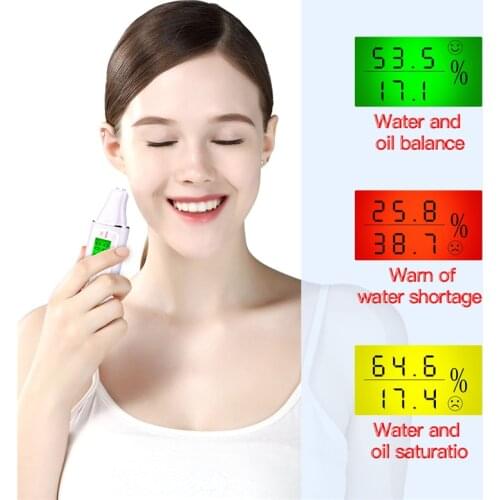 Skin Care Tools LCD Digital Moisture Monitor Detector Facial Skin Analyzer Tester Moisture Analyzer Skin Detector Care Tools P46