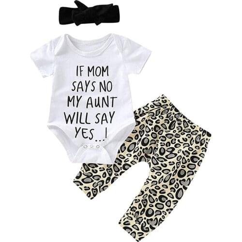 3pcs Newborn baby girl clothes summer short sleeve suits Romper+Pants set for children for girls clothing baby Outfits CF