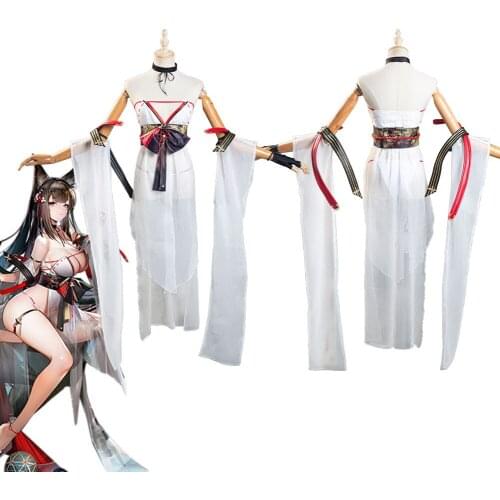 Azur Lane Cosplay IJN Amagi Dress Costume White Sexy Bikini Swimsuit Uniform For Girl Women Sexy Bikini Set
