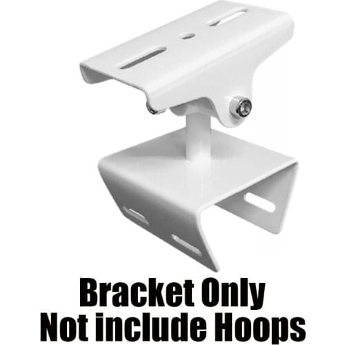 Security Surveillance CCTV Camera Stand Multi-Angle Adjustment Horizontal Mount Hoop Pole Mount Bracket Metal for IP Camera