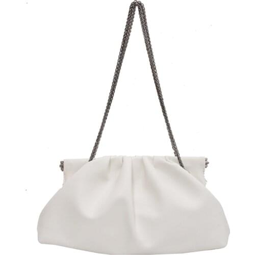 Fashion designer Shoulder Bags Retro Casual Women Totes Shopping Bag Female Leather Solid Color Chain Handbag for Women 2021