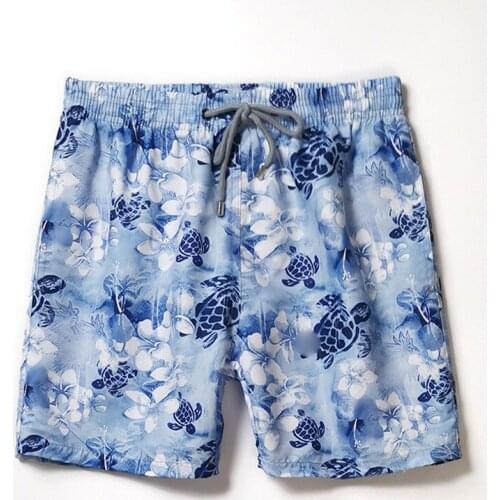 Vilebre MEN SWIMWEAR HERRINGBONES TURTLES Newest Summer Casual Shorts Men Fashion Style Mens Shorts bermuda beach Shorts quin043