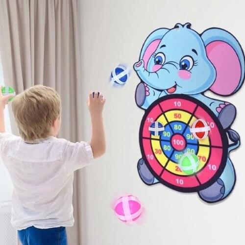 Target Sticky Ball Dartboard Children Target Toys for Kids Cartoon Soft Sports Toys Set Babies 2 to 4 5 6 Years Outdoor Indoor