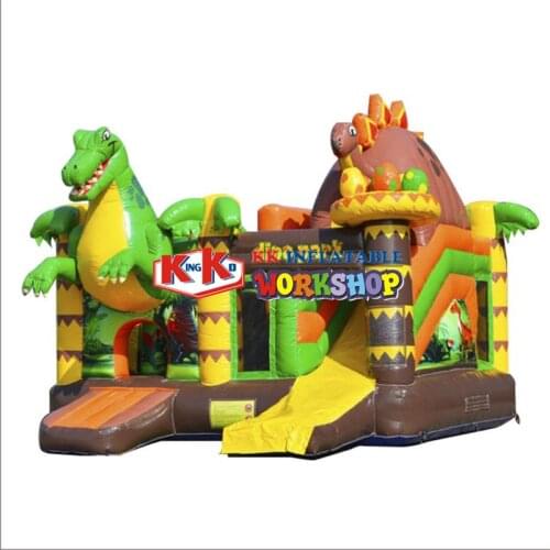 Ancient dinosaur series Custom inflatable trampoline slide