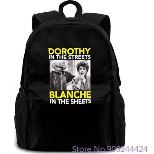 Golden Girls Dorothy In The Streets Blanche In The Sheets Print Brand New women men backpack laptop travel school adult