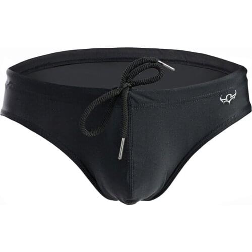 Solid Color Fashion Breathable Comfortable Triangle Strap Swimming Trunks Briefs Jocks Bikini Quick Dry Men Briefs Sexy Lingerie