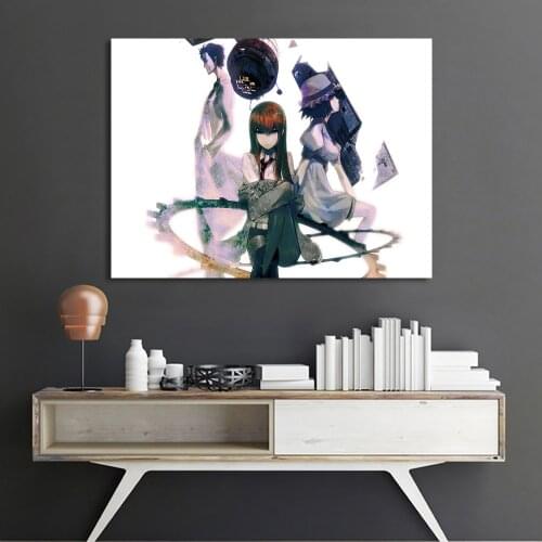 Nordic Style Prints Modular Pictures Japanese Anime Steins Gate Poster Canvas Painting Wall Art For Living Room Home Decor Frame