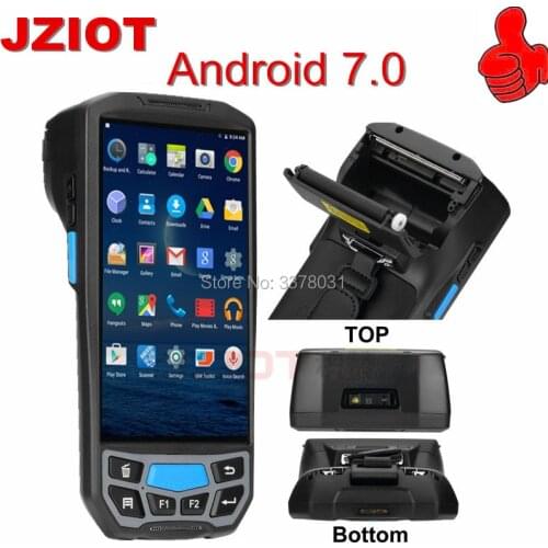 Handheld Mobile 2D scanner Terminal Receipts printer Portable Data Collection