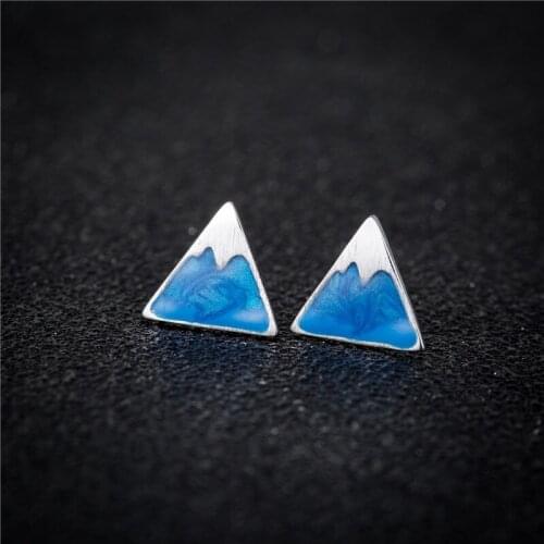 Silver Color Simple Geometric Triangle Heart Star Flower Leaf Pearl Flip Flops Slippers Stud Earrings Gift for Girl Kid Brincos