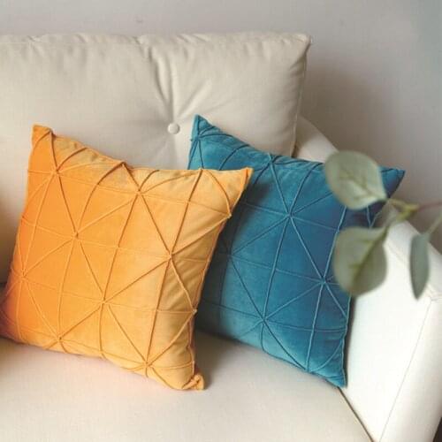 Modern Nordic Pleated Pillowcase Napping Sofa Living Room Home Car Waist Cushion Back Pillow