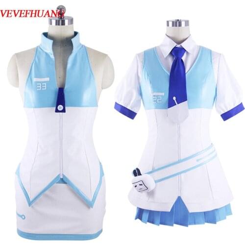 VEVEFHUANG collection Dresses Azur Lane USS Laffey DD-459 Uniform Women Skirt Lady White Battleframe Cosplay Costume Adult Outfi