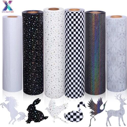 XFX HTV 1 Roll 50cmx25m Beautiful Color TPU HTV Heat Transfer Vinyl Heat Press Machine T-shirt Iron on HTV Printing DIY Stickers