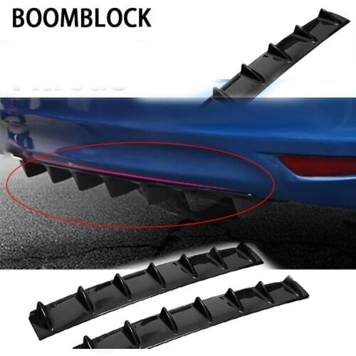 BOOMBLOCK Car Rear Bumper 3D Cool Shark Stickers For Inifiniti Kia Rio 3 K2 Sportage Ceed Ford Fiesta Mondeo Suzuki Swift