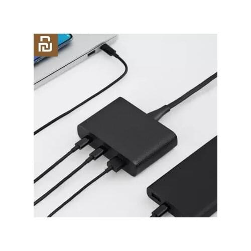 Xiaomi Youpin USB Charger 65W Desktop Fast Charge (3 Port) Power Adapter Small and convenient