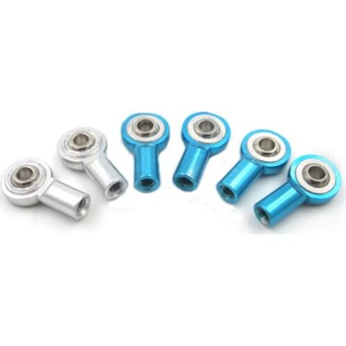10PCS M3 Aluminum Push Rod End Wear Resisting Servo Linkage Ball Joint Buckle Head Holder For Rc Car ,Airplane ,Truck, Buggy Cra