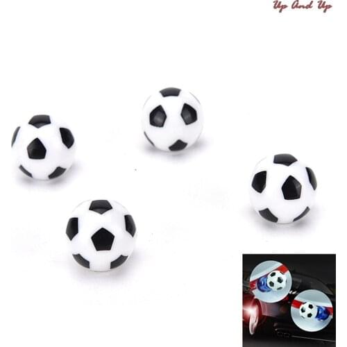 4pcs/Park Universal Football Design Car Truck Motorcycle Wheel Tire Valve Caps Dust Dustproof Cap