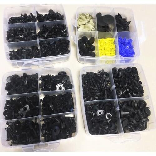 650PCS Boxed Mixed Fastener Car Door Bumper Panel Fender Retainer Push Rivet Clips 22 Sizes