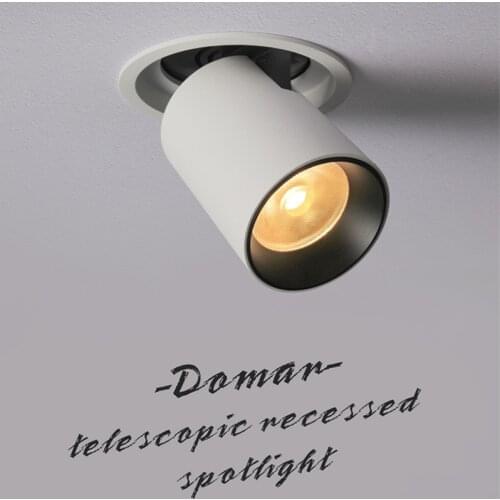 Aisilan-Round Extendable Rotating LED Transformer, Recessed Spotlight, CREE COB AC90-260V