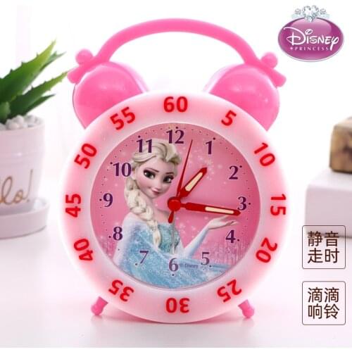 Disney Childrens Creative Little Alarm Clock Alice Student Cartoon Mute Fashion Cute Bedroom Alarm Clock