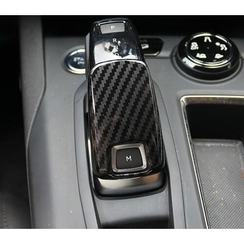 For PEUGEOT 3008 3008GT 4008 5008 2017 2018 ABS Carbon Fibre Style Auto Gear Shift Knob Decoration Trim Car-Covers Car-styling