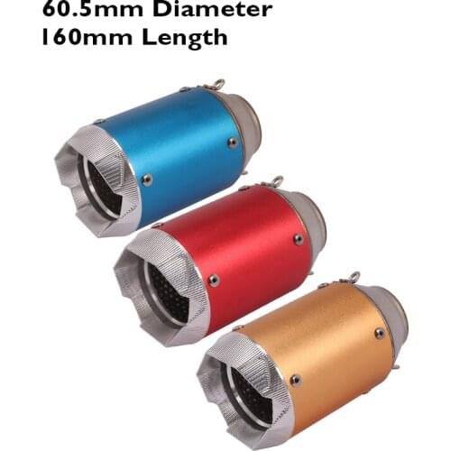 Motorcycle Exhaust Pipe Silencer Escape Muffler Tips Slip on 51mm 60.5mm Exhaust System Muffler Silencer Pipe