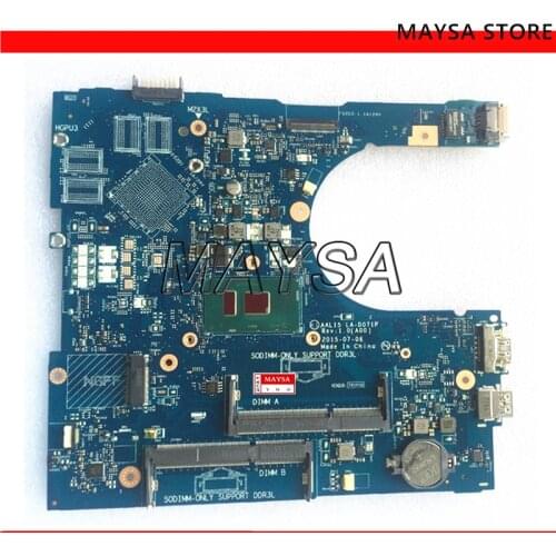 KEFU CN-0PW46V PW46V FOR Dell INSPIRON 15 5559 Laptop Motherboard AAL15 LA-D071P REV:1.0(A00) SR2EV(3855U) DDR3L mainboard