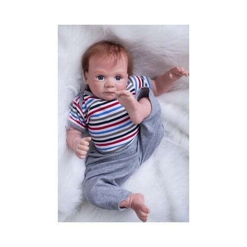 Sudoll About 20" Reborn Soft Silicone Vinyl Doll Handmade Lifelike Newborn Doll Cute BB Doll New Sale