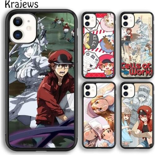 Krajews Anime Cells at Work Soft Phone Case Cover For iPhone 5 SE 6s 7 8 plus X XR XS 11 12 pro max Samsung Galaxy S8 S9 S10