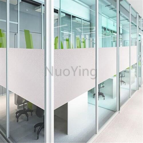 Opaque Glass Film No Glue Window Stickers White Frosted Office Decoration Privacy Window Film Anti-static Frosted Uv Protection