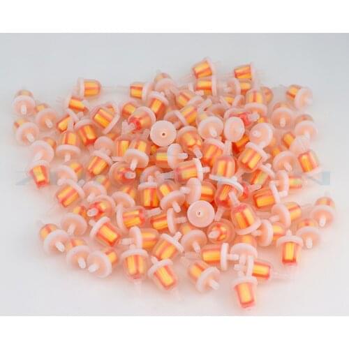 New 100pcs/lot Inline Plastic Motorcycle Gas Fuel Filter Moped Scooter Go Kart Dirt Bike ATV 50cc 90cc 110cc 150cc 250cc