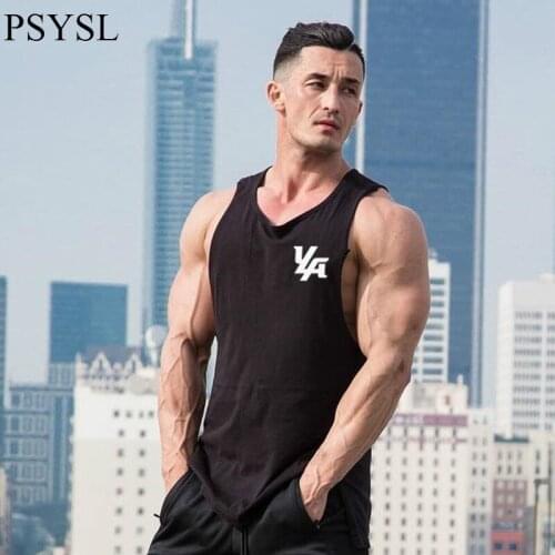 New Gyms Men Tank Top Summer Cotton Sleeveless Shirt Casual Fashion Fitness Stringer Tank Top Men Bodybuilding Clothing M-3xl