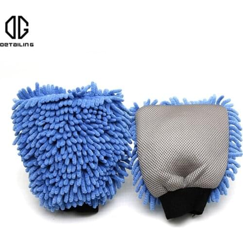 DETAILING Single Sided Car Cleaning Microfiber Chenille Glove Washing Mitt