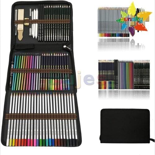 Original UK zzone art 72 color Color metal pencil, water soluble color lead brush, charcoal pen, professional hand drawing