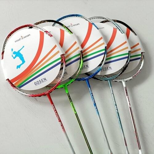 Professional Training Badminton Racket Siamese Full Carbon Nylon Material With String Racket With Handbag And Hand Gel -40