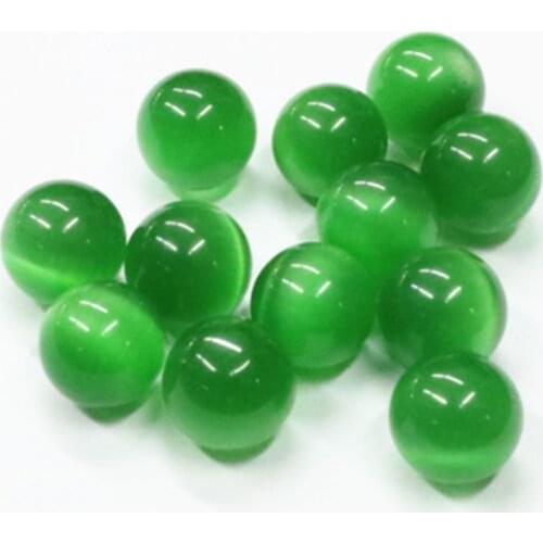 Multicolor Cristal Ball Cat Eyes Stone Opal Crystal Round Beads 16mm 5PCS Ornament No Hole Decoration For Women Jewellery B3262