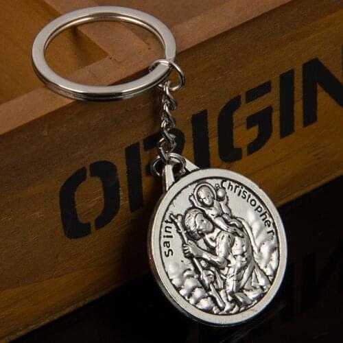 Religious Key Ring Jewelry Bag Pendant Car Souvenirs Gift for Women Men High Quality and New Christian Jesus Cross Keychai