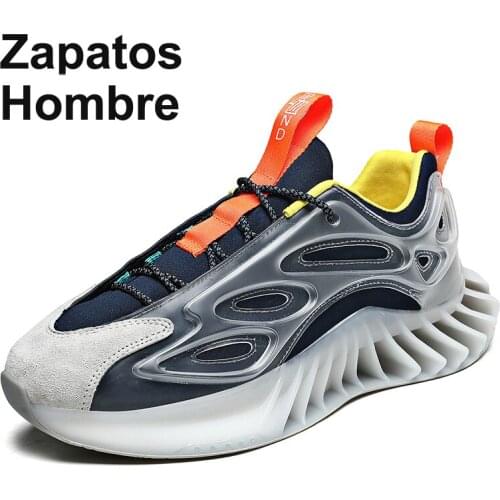Running Shoes for Men Summer Flying Woven Sneakers Blade Cushioning Soles Mens Athletic Shoes Walking Trekking Leisure Sneaker