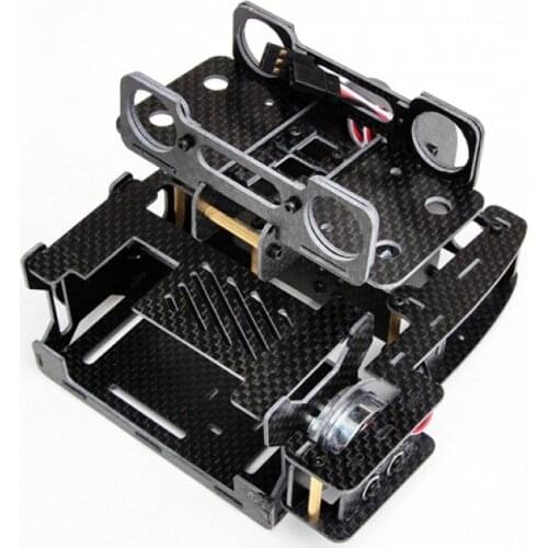 X-CAM X100B 2 Axis Carbon Fiber Brushless GOPRO Gimbal Camera Mount PTZ Kit for FPV Photography