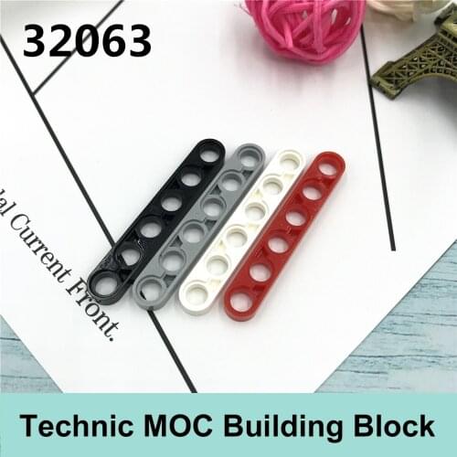 10PCS Technology building block parts compatible with Major Brand technology MOC parts 32063 1x6 thin beam