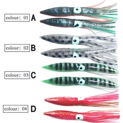 2pcs Soft Fishing Lures Octopus Squid Skirt Bait Tuna Sailfish Catfish Baits блесна для рыбалки Señuelos Pesca Leurres De Pêche
