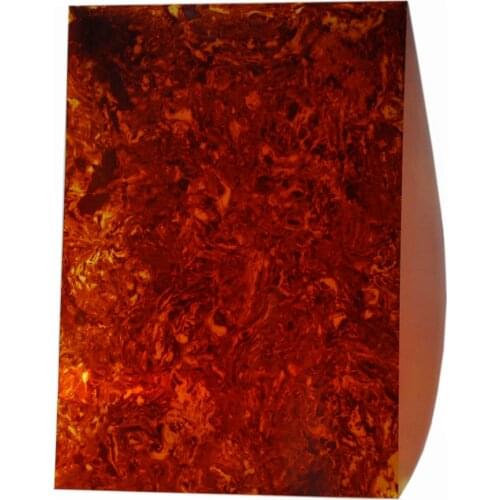 210mm x 297mm A4 Size 0.46mm Tortoiseshell Celluloid Sheet DIY Guitar Picks Pickguards Inlays Deco